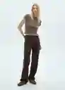 Camiseta Curlita Topo Talla M Mujer Mango