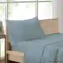 Juego Cama Sencillo Azul Claro