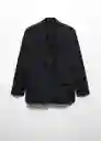 Blazer Americana Dipli Negro Talla XL Mujer Mango