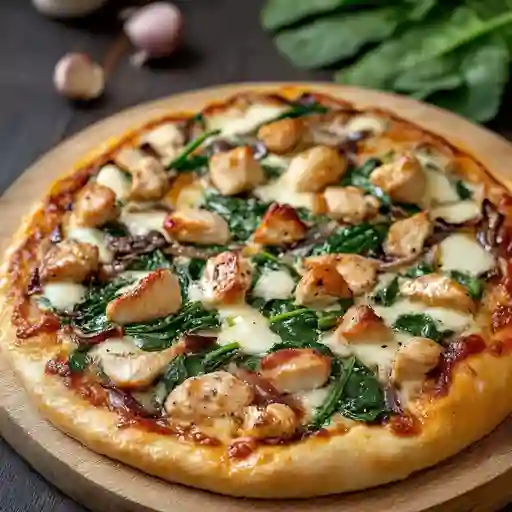 Pizza Personal Pollo Búfala Fusión