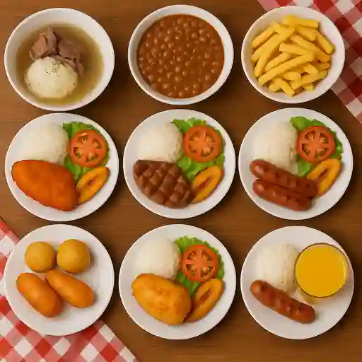 Menú casero al gusto