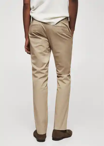 Pantalón Borne Beige Talla 42 Hombre Mango