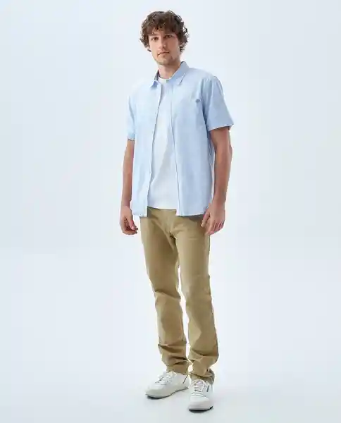 Camisa Hombre Azul Talla M 819f011 Americanino
