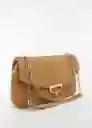 Bolso M Bruna Camel Talla 99 Mujer Mango