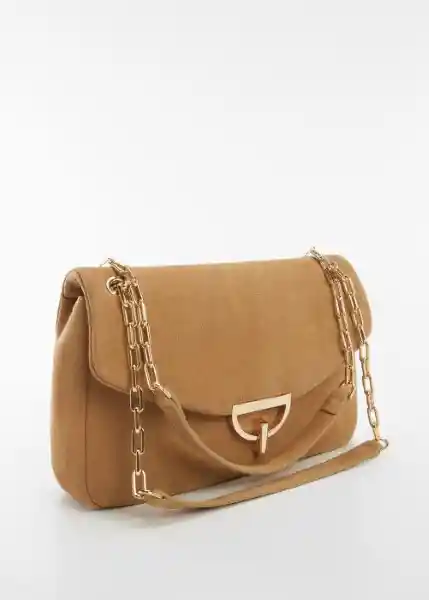 Bolso M Bruna Camel Talla 99 Mujer Mango