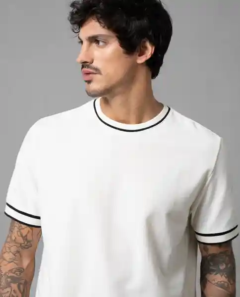 Camiseta Hombre Crudo Talla L 101G006 Rifle