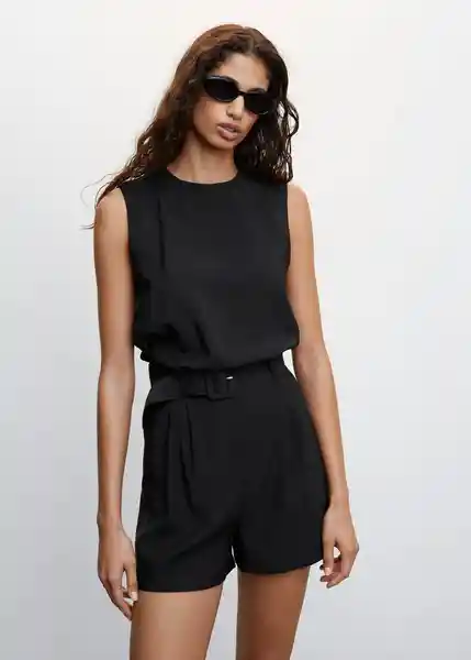 Top Ticket-H Negro Talla L Mujer Mango