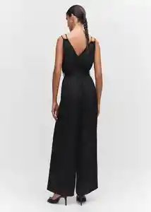 Enterizo Mono Black Negro Talla M Mujer Mango