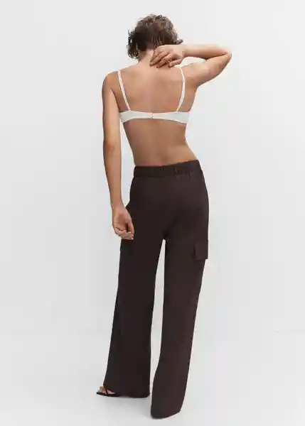 Pantalón Harper Chocolate Talla S Mujer Mango