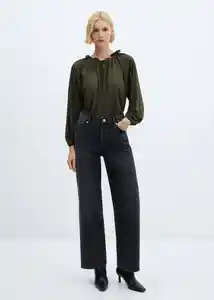 Blusa Sweet Khaki Talla XL Mujer Mango