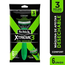 Schick Máquina de Afeitar Xtreme3 Para Piel Sensible