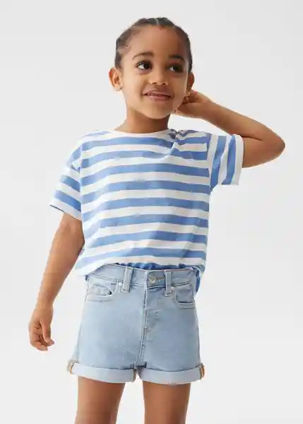 Short Chipb Tejano Claro Talla 71 Niñas Mango