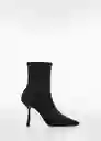 Botines Glo Negro Talla 39 Mujer Mango