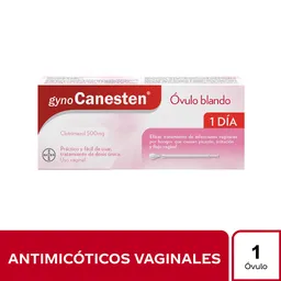 Gynocanesten Óvulo 1 Día Clotrimazol 500 mg Caja x 1 Óvulo