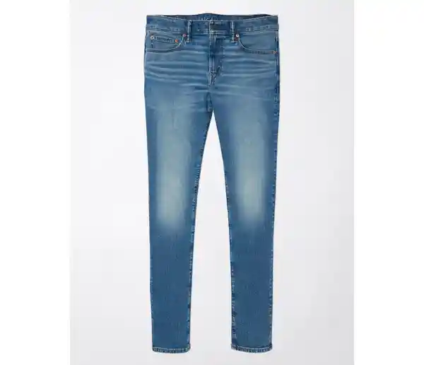 Jean Skinny Hombre Azul Talla 34 x 34 American Eagle