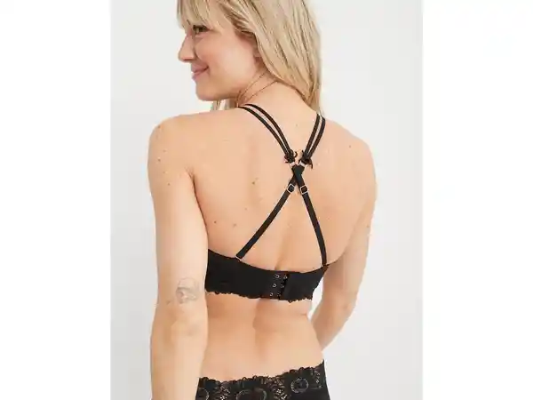 American Eagle Brasier Aerie Real Power Negro Real Talla 36 C