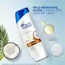 Shampoo Head Shoulders Hidratacion Aceite de Coco Control Caspa 375 ml + Shampoo Head Shoulders Hidratacion Aceite de Coco Control Caspa Champu Head and Shoulders 180 ml