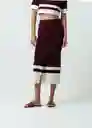 Falda Mujer Morado Sombrío Ultra Oscuro Talla L 542G035 Naf Naf