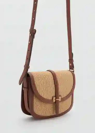 Bolso M Mateo Cuero Talla 99 Mujer Mango