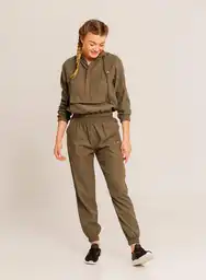 Jogger Deportivo Mujer Verde Militar Talla L Bronzini