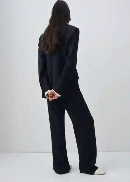 Blazer Americana Varsovia Navy Talla M Mujer Mango