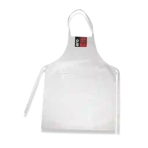 Aro Delantal Dril Unicolor Blanco Talla U
