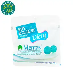 Diety Mentas Bolsa Zipper 50 g