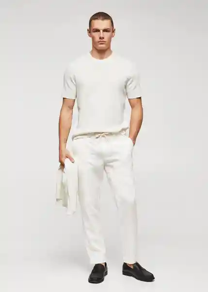 Pantalón Darren Off White Talla 44 Hombre Mango