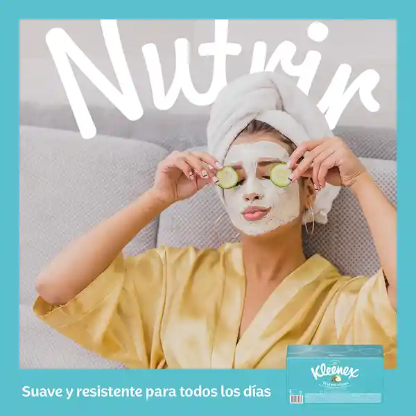 Pañuelos Faciales Kleenex Aromas té Verde & Pepino 150 Und