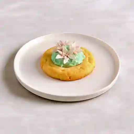 Galleta de vainilla rellena de chocolate