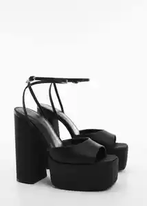 Sandalias Socto Negro Talla 39 Mujer Mango