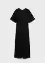 Vestido Plita-w Negro Talla Xs Mujer Mango