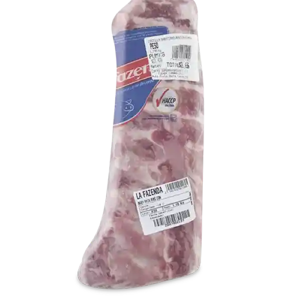 La Fazenda Costilla Baby de Cerdo Congelada