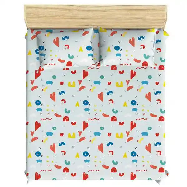 Juego de Cama Estampada Forma One 1-S 72471 Finlandek