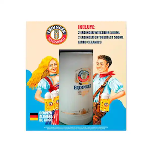 Erdinger Pack Cerveza Weissbier y Oktoberfest