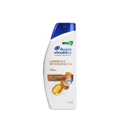 Head Shoulders Shampoo Limpieza y Revitalizacion Aceite de Argan