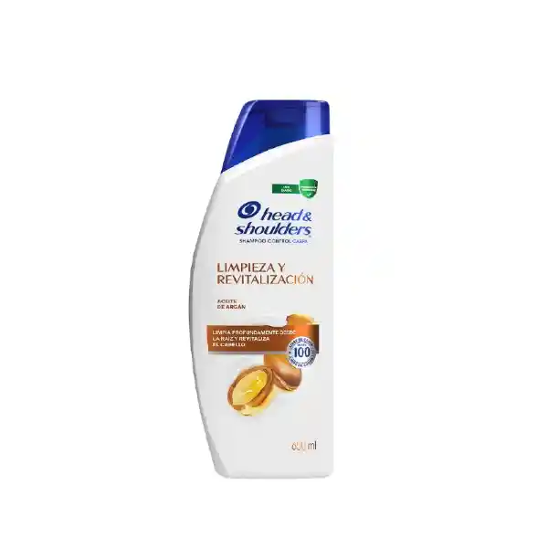 Head Shoulders Shampoo Limpieza y Revitalizacion Aceite de Argan