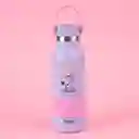 Termo de Con Asa y Funda Snoopy Colorful Morado 500 mL Miniso