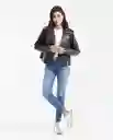 Jean Rusty Femenino Azul Francés Medio Talla 10 Chevignon