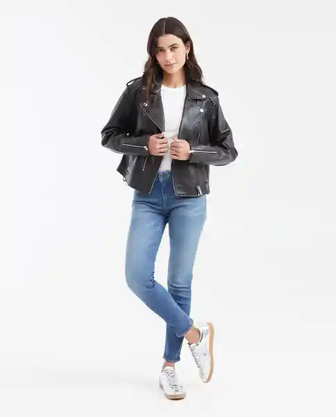 Jean Rusty Femenino Azul Francés Medio Talla 10 Chevignon