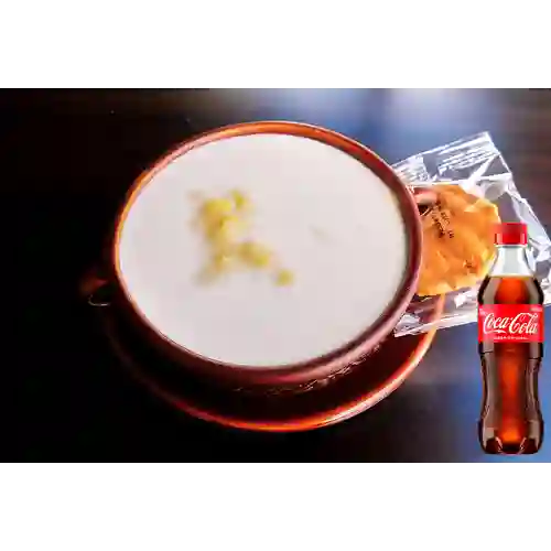 Combo Mazamorra con Panela + Coca Cola Original 400 ml