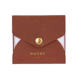 Nota Adhesivas Con Botón Metálico Khaki Miniso