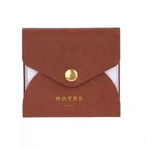 Nota Adhesivas Con Botón Metálico Khaki Miniso