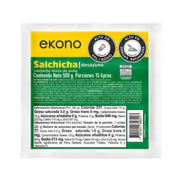 Ekono Salchicha Mixta de Pollo Desayuno