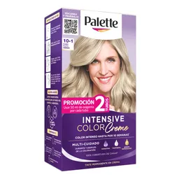 Tinte Palette Color Creme 10-1 Rubio Plata Cenizo