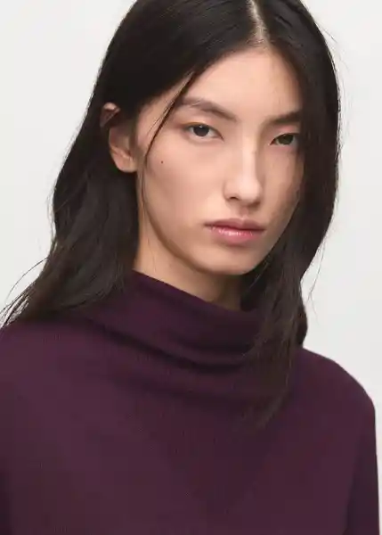 Jersey Triangle Vino Talla XS Mujer Mango