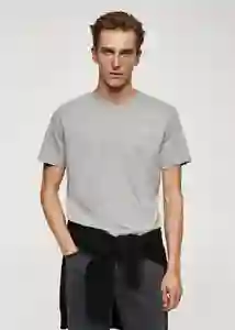 Camiseta Cherlo Gris Medio Vigoré Talla M Hombre Mango