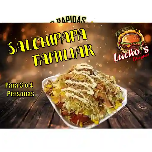 Salchipapa suprema para 3 o 4 personas