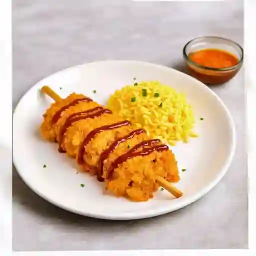 Chuzo desgranado pollo