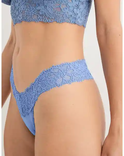 Panti Encaje Azul Talla SMALL Aerie American Eagle